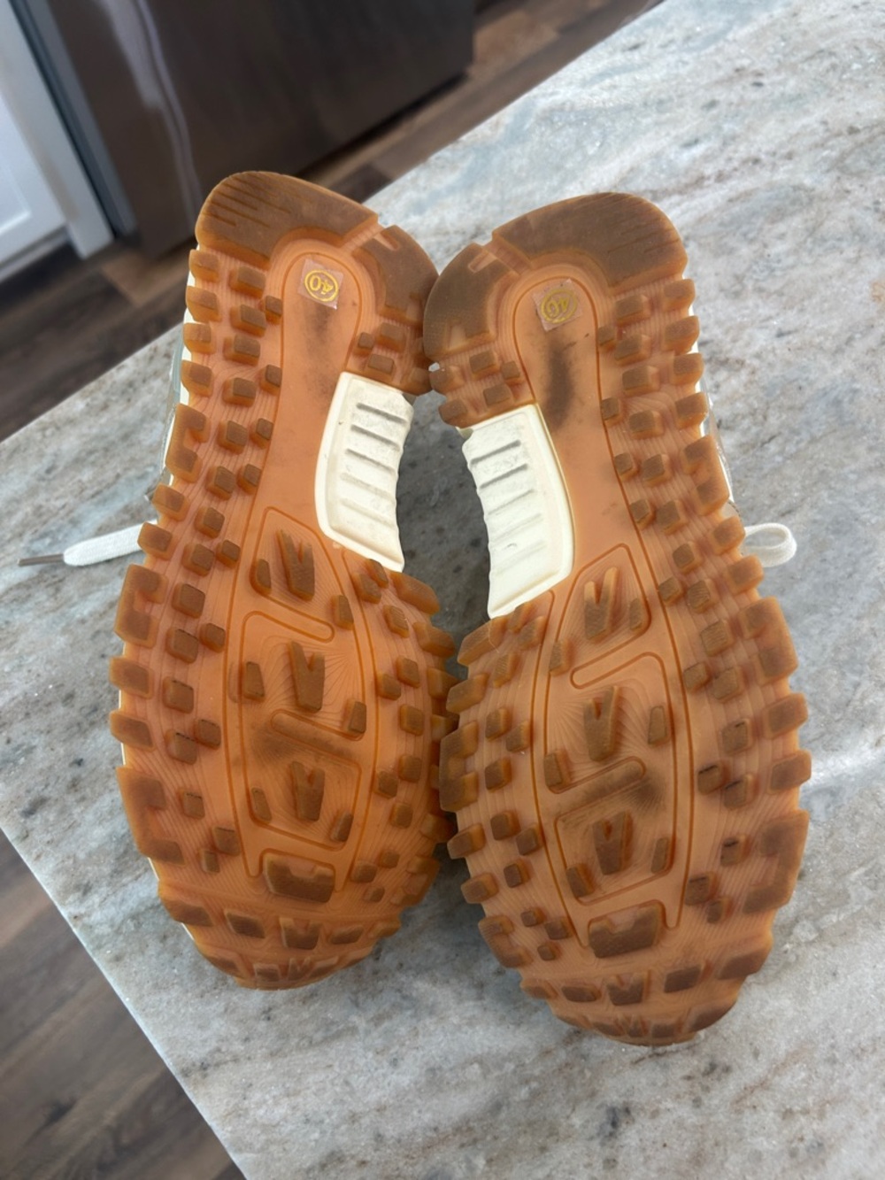 Tik Tok Favorite somiliss Neutral Beige Tan Suede Sneakers 9 EUC Instagram Fav - Picture 7 of 8